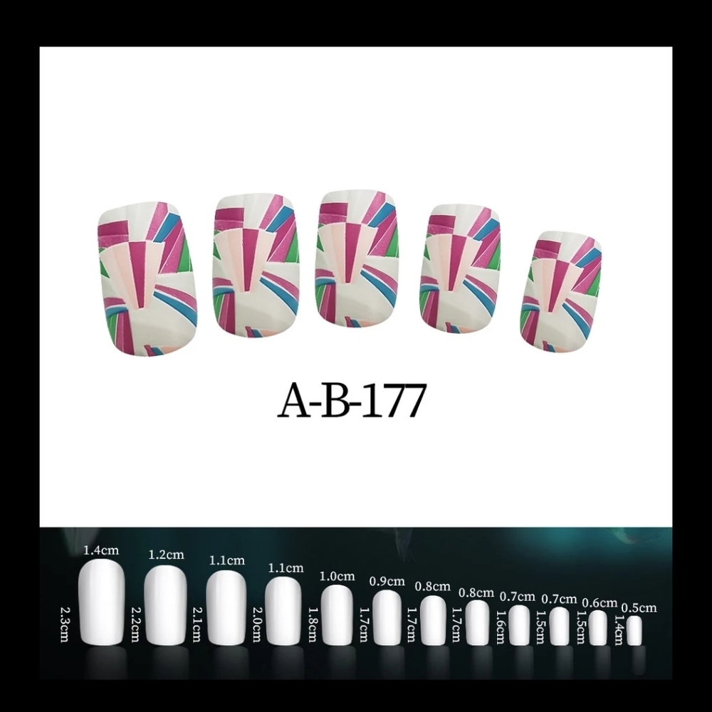 Art nouveau style press on nails